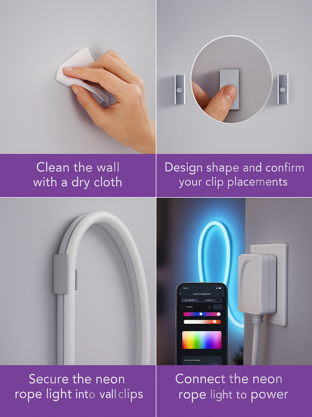 DecorLume™ Smart RGB Neon Strip Lights