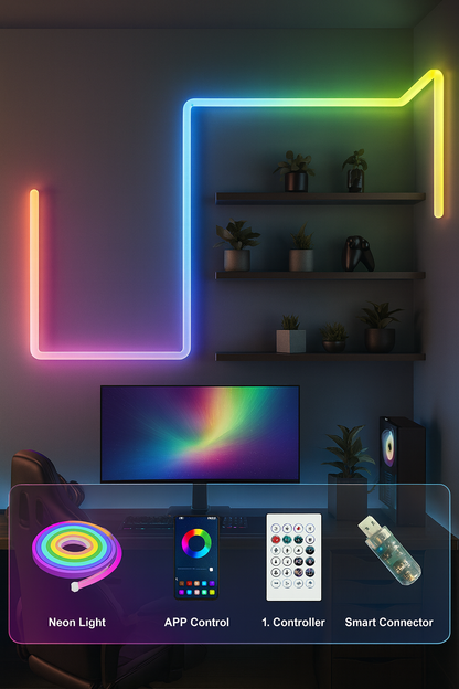 DecorLume™ Smart RGB Neon Strip Lights